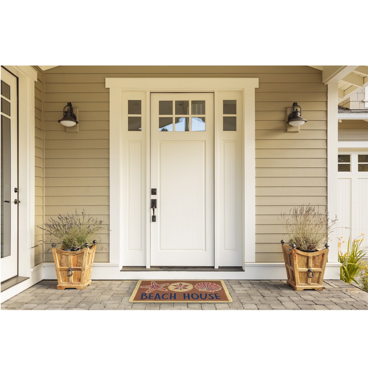 Contemporary Home Living Coastal Style "Beach House" Rectangular Doormat - 18" x 30"